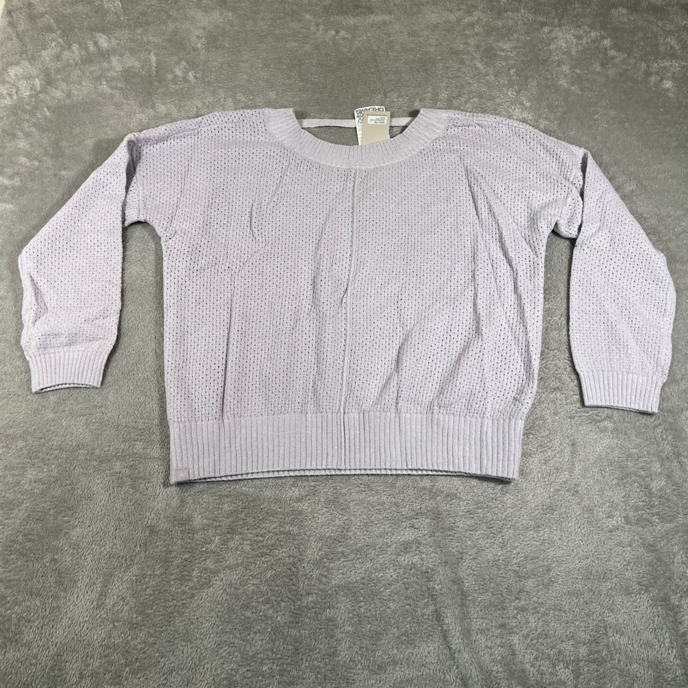 Barefoot Dreams CozyChic Ultra Lite Slouchy Pointelle Pullover XLβ Voilet NEW